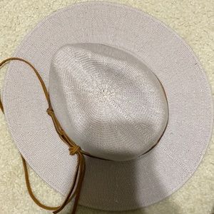Anthropologie hat with brown rim